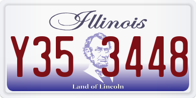 IL license plate Y353448