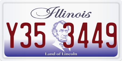 IL license plate Y353449
