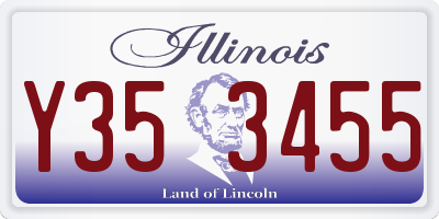 IL license plate Y353455