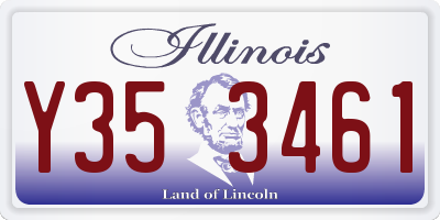 IL license plate Y353461