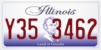IL license plate Y353462
