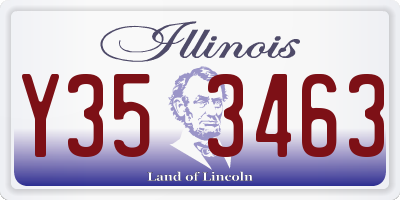IL license plate Y353463