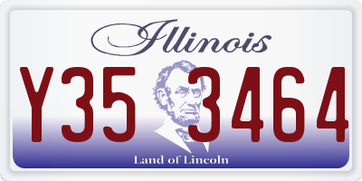 IL license plate Y353464