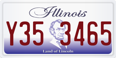 IL license plate Y353465