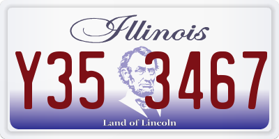 IL license plate Y353467