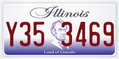 IL license plate Y353469