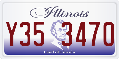 IL license plate Y353470