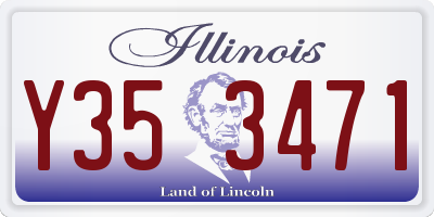 IL license plate Y353471
