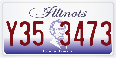 IL license plate Y353473