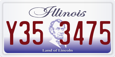 IL license plate Y353475