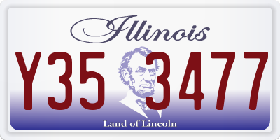 IL license plate Y353477