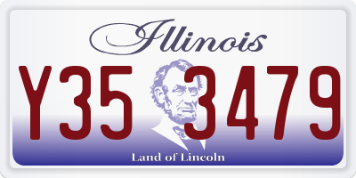 IL license plate Y353479