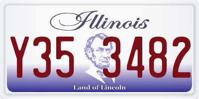 IL license plate Y353482