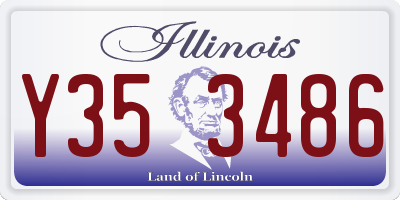IL license plate Y353486