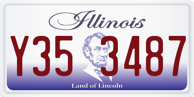 IL license plate Y353487