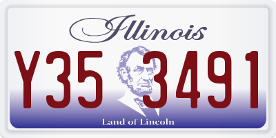 IL license plate Y353491