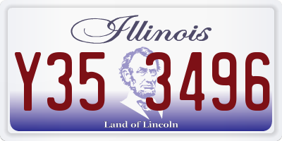 IL license plate Y353496
