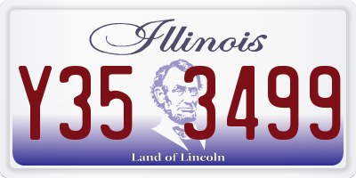IL license plate Y353499
