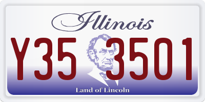 IL license plate Y353501