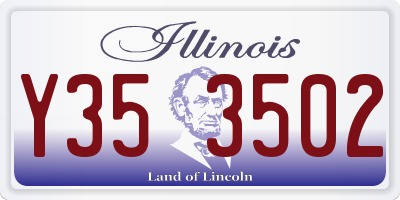 IL license plate Y353502