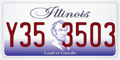 IL license plate Y353503