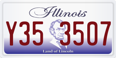 IL license plate Y353507