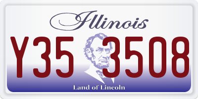 IL license plate Y353508