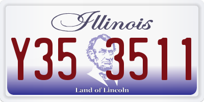 IL license plate Y353511