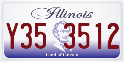 IL license plate Y353512