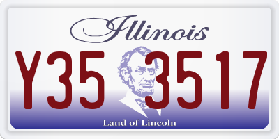 IL license plate Y353517
