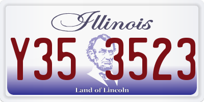 IL license plate Y353523