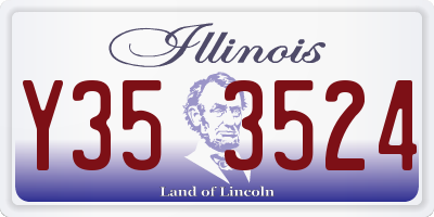 IL license plate Y353524
