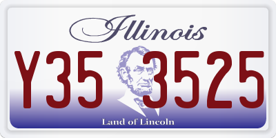 IL license plate Y353525