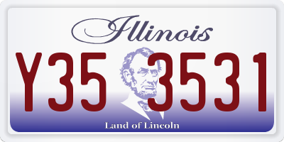 IL license plate Y353531