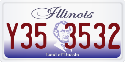 IL license plate Y353532