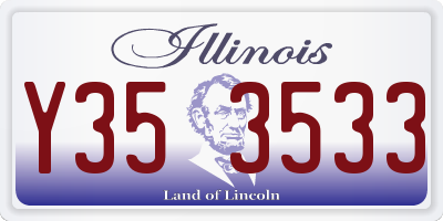 IL license plate Y353533