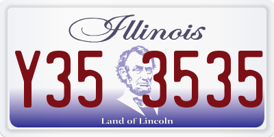 IL license plate Y353535