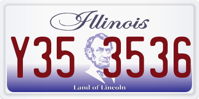 IL license plate Y353536