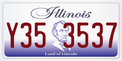 IL license plate Y353537