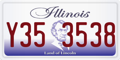IL license plate Y353538