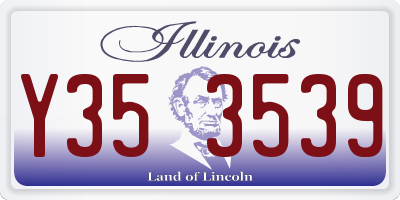 IL license plate Y353539