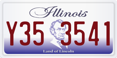 IL license plate Y353541