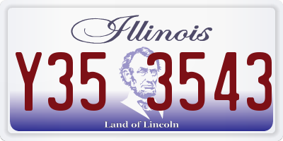 IL license plate Y353543