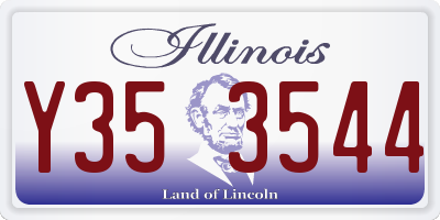 IL license plate Y353544
