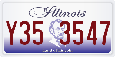 IL license plate Y353547