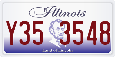 IL license plate Y353548