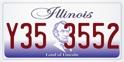 IL license plate Y353552