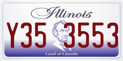 IL license plate Y353553