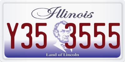 IL license plate Y353555