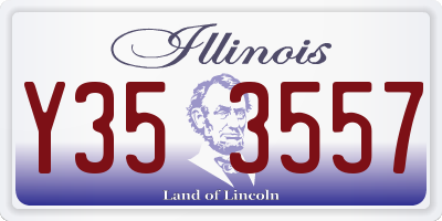 IL license plate Y353557